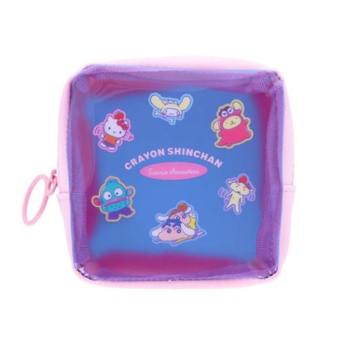 クレヨンしんちゃんxサンリオキャラクターズ クリアポーチ カラーポーチ B サンリオ キャラクター グッズ