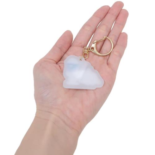 シナモロール キーリング UVチェンジングキーホルダー クリームソーダ サンリオ キャラクター グッズ メール便可