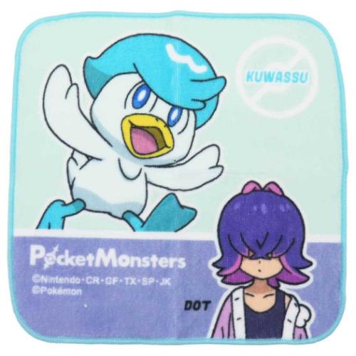 ポケットモンスター ミニタオル インクジェットプリントプチタオル ドット クワッス ポケモン キャラクター グッズ メール便可