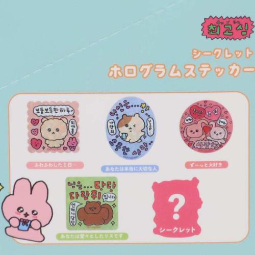 チェゴシム ステッカー シークレットホログラムステッカー 全10種 みんな キャラクター グッズ メール便可