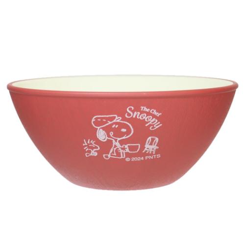 スヌーピー 中鉢 抗菌ボウル レッド RD ピーナッツ キャラクター グッズ