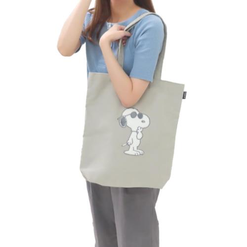スヌーピー トートバッグ サガキャンバス スクエアトート JC ジョー クール ピーナッツ キャラクター グッズ メール便可