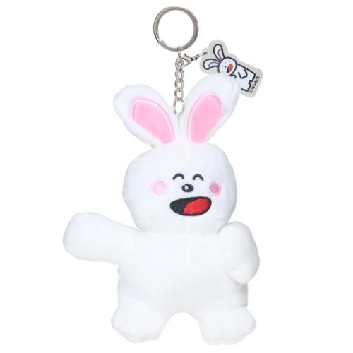 たべっ子どうぶつ マスコット ぬいぐるみKR キーホルダー うさぎ アクリルパーツ ギンビス キャラクター グッズ