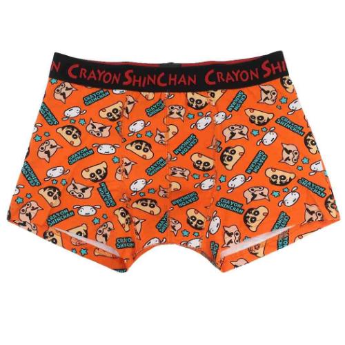 クレヨンしんちゃん 男性用下着 ボクサーブリーフ フェイスロゴ ちらし アニメキャラクター グッズ メール便可