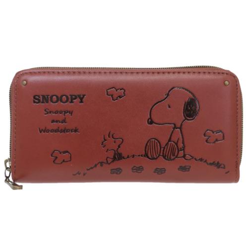 スヌーピー 長財布 ラウンド束入れ ピーナッツ キャラクター グッズ
