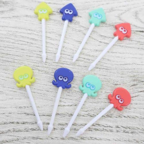 スプラトゥーン お弁当雑貨 ランチピックス 8本セット キャラクター グッズ メール便可