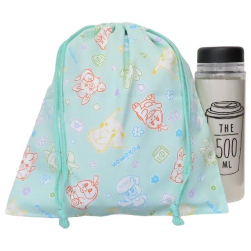 ポケットモンスター 巾着袋 巾着M ミント ポケモン キャラクター グッズ メール便可