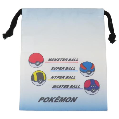 ポケットモンスター 巾着袋 キャラクター巾着S ブルー ポケモン キャラクター グッズ メール便可