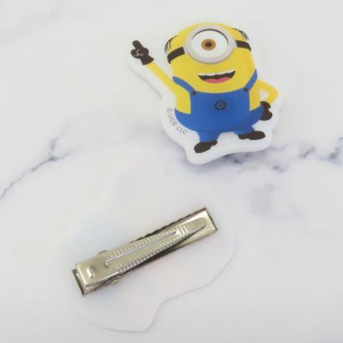 怪盗グルーのミニオン超変身 ヘアアクセ マットヘアクリップ 2個セット ミニオン ユニバーサル映画 キャラクター グッズ メール便可
