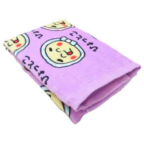 おえかきさん フェイスタオル プリントロングタオル ひょっとこさん 面白雑貨 グッズ メール便可