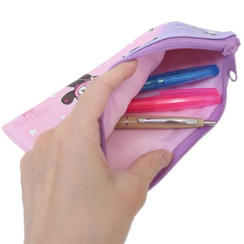 ポケットモンスター フラットポーチ フラットマルチポーチ グラデーション パープル＆ピンク ポケモン キャラクター グッズ メール便可