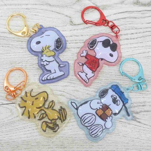 スヌーピー キーリング ぷっくりったいキーホルダー オラフ ピーナッツ キャラクター グッズ メール便可