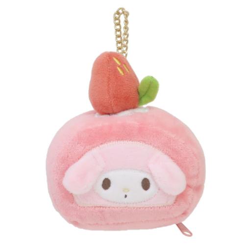 マイメロディ ミニポーチ ダイカットポーチ マイメロロールケーキ サンリオ キャラクター グッズ