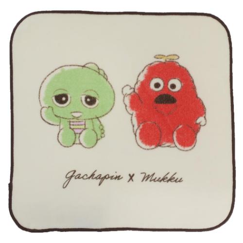 ガチャピン&ムック ミニタオル シャーリングハンカチタオル パステルクレヨン キャラクター グッズ メール便可