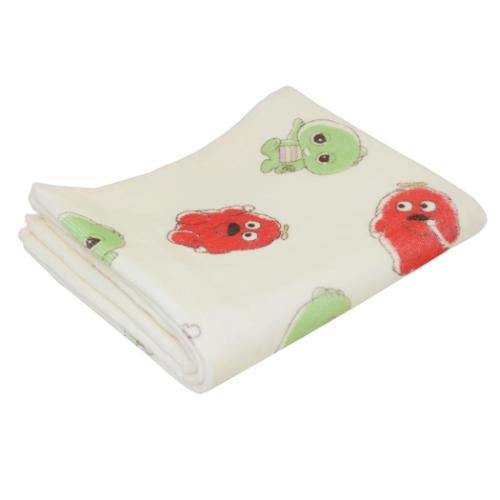 ガチャピン＆ムック フェイスタオル シャーリングロングタオル パステルクレヨン キャラクター グッズ メール便可