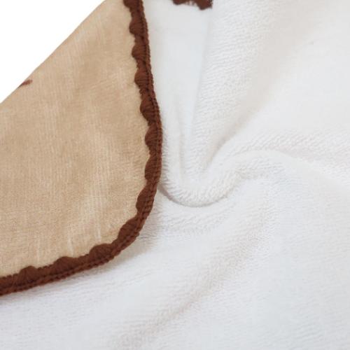 ガチャピン＆ムック ミニタオル シャーリングハンカチタオル シンプルブラウンカラー キャラクター グッズ メール便可