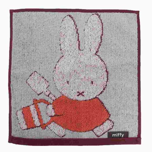 ミッフィー ミニタオル ジャガードハンカチタオル ミッフィーとあそぼう ディックブルーナ 絵本キャラクター グッズ メール便可