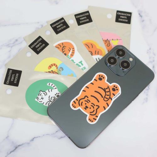 MUZIK TIGER ムジークタイガー ダイカットシール キャラクターステッカー 物干し キャラクター グッズ メール便可