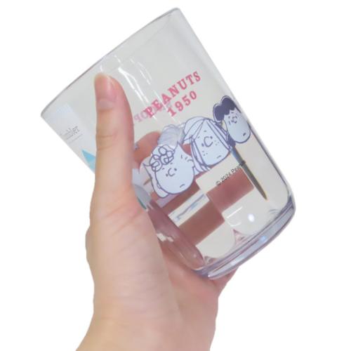 スヌーピー プラカップ クリアタンブラー370ml EVERYONE IS FRIENDS ピーナッツ キャラクター グッズ