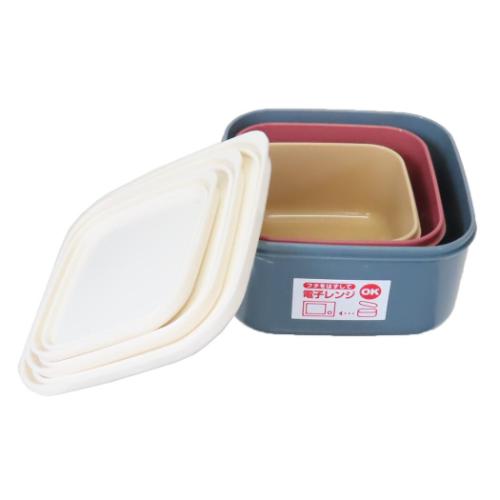 スヌーピー お弁当箱 入れ子ランチボックス 3個入り ENJOY WAGON ピーナッツ キャラクター グッズ