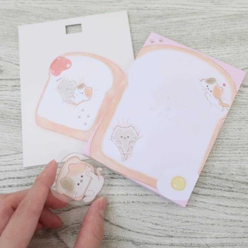 mogunyan メモ帳 クリップ付きバインダーメモ かわいい グッズ メール便可