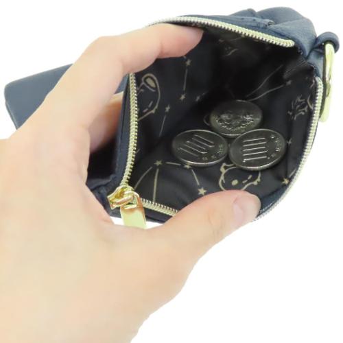 スヌーピー 小銭入れ＆定期入れ コイン＆パスケース 星空 ピーナッツ キャラクター グッズ メール便可