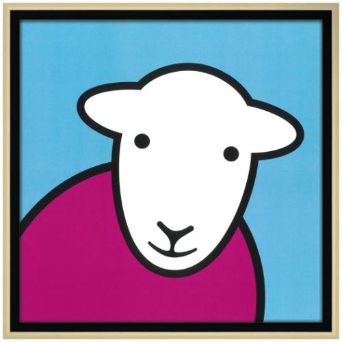 ハーディー 動物画 HERDY ハロー ピンク ブルー ギフト インテリア 取寄品