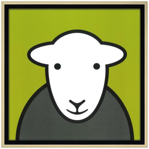 ハーディー 動物画 HERDY ハロー グレー グリーン ギフト インテリア 取寄品