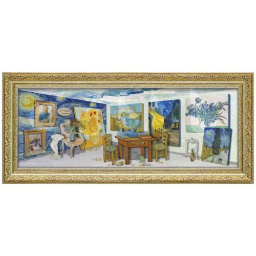 白石 創多 名画 オマージュアート Mサイズ ゴッホのアート アトリエ ホームディスプレイ 店舗ディスプレイ インテリア 取寄品