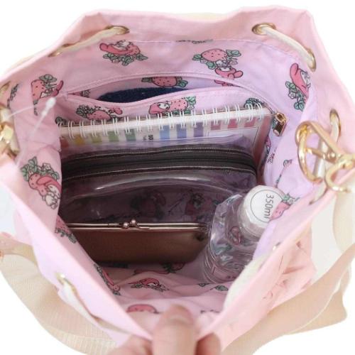 マイメロディ ショルダーバッグ 巾着ショルダーバッグ ピンク サンリオ キャラクター グッズ