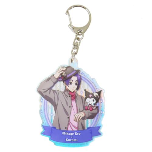 ブルーロックxサンリオキャラクターズ キーリング アクリルキーホルダー オーロラTYPE 御影玲王xクロミ サンリオ メール便可