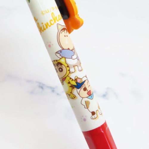 クレヨンしんちゃん ボールペン マスコット付き4色ボールペン ネコしんちゃん アニメキャラクター グッズ