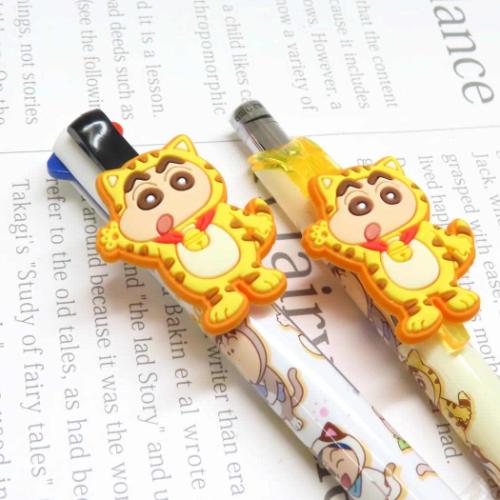 クレヨンしんちゃん ボールペン マスコット付き4色ボールペン ネコしんちゃん アニメキャラクター グッズ