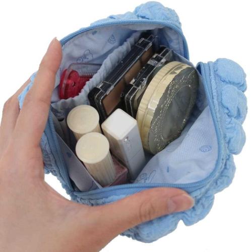 シナモロール コスメポーチ スクエアポーチ ポコポコワッペン サンリオ キャラクター グッズ