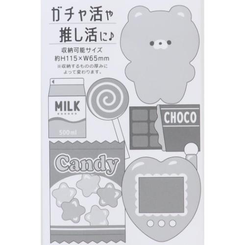 ミニポーチ カラビナ付きクリアポーチM レッド かわいい グッズ メール便可