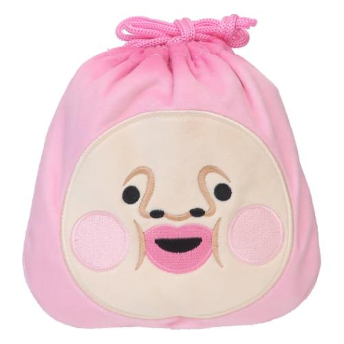 こびとづかん 巾着袋 ぬいぐるみ巾着 カクレモモジリ キャラクター グッズ メール便可