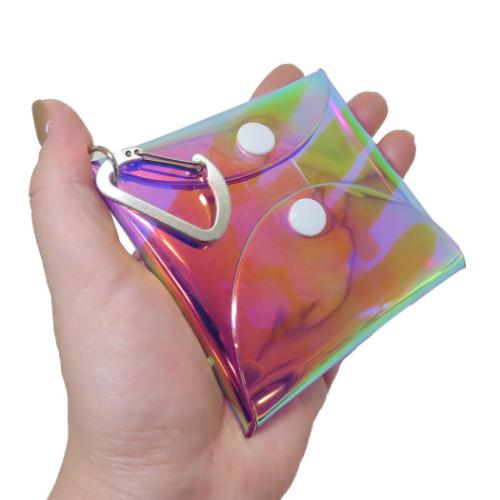 ハローキティ ミニポーチ オーロラクリアマルチケースM PK ハローキティ 50th ピンク サンリオ キャラクター グッズ メール便可