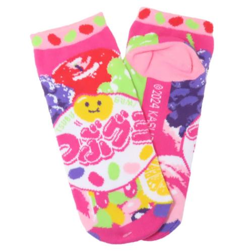 つぶグミ 女性用靴下 ソックス レディース お菓子パッケージ キャラクター グッズ メール便可