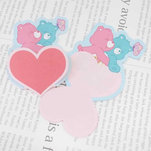 ケアベア メッセージカード ダイカットメッセージ ブルー CareBears キャラクター グッズ メール便可