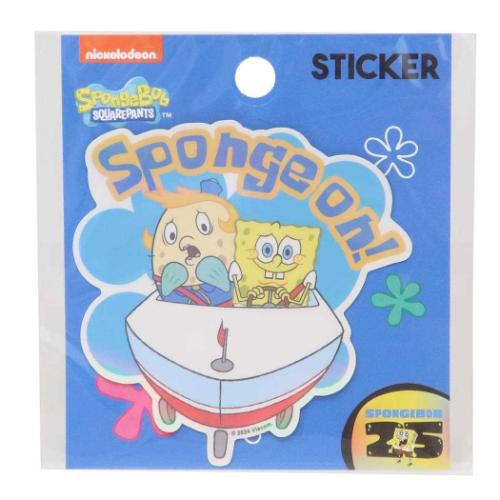 スポンジボブ ビッグシール ステッカー Sponge on キャラクター グッズ メール便可
