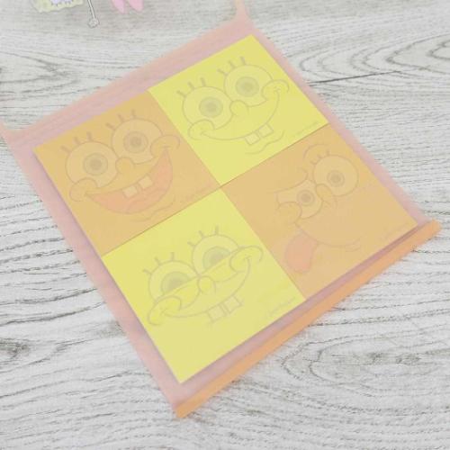 スポンジボブ 付箋 4柄ふせん キャラクター グッズ メール便可