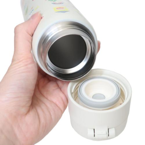 カピバラさん 保温保冷水筒 ステンレスワンプッシュボトル 480ml 北欧 キャラクター グッズ