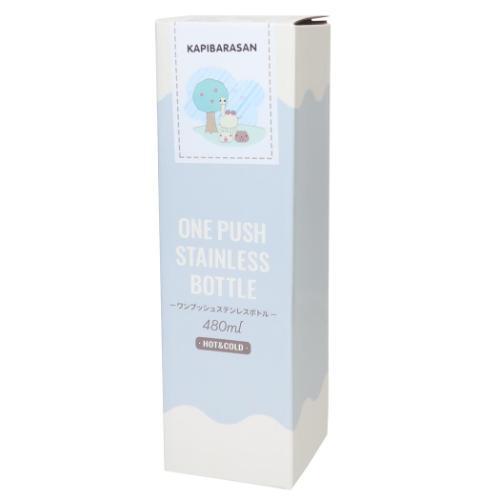 カピバラさん 保温保冷水筒 ステンレスワンプッシュボトル 480ml OTONA集合 キャラクター グッズ