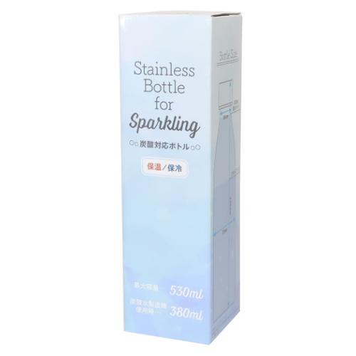 モフサンド 保温保冷水筒 炭酸ボトル 530ml ピザ mofusand キャラクター グッズ