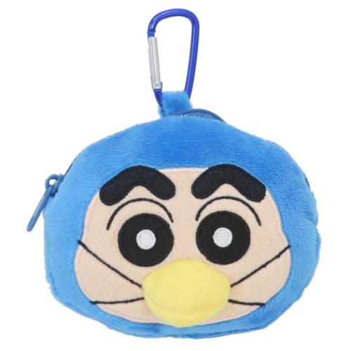 クレヨンしんちゃん マスコット カラビナ付きぬいぐるみファスナーマスコット 変身しんちゃん ぺんぎん アニメキャラクター グッズ