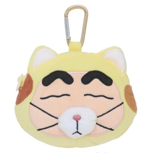 クレヨンしんちゃん マスコット カラビナ付きぬいぐるみファスナーマスコット 変身しんちゃん ねこ アニメキャラクター グッズ
