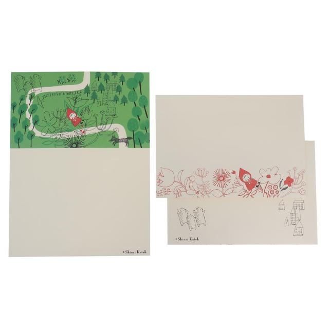 手紙セット レターセット 赤ずきん ちょっとひと休み かわいい グッズ メール便可