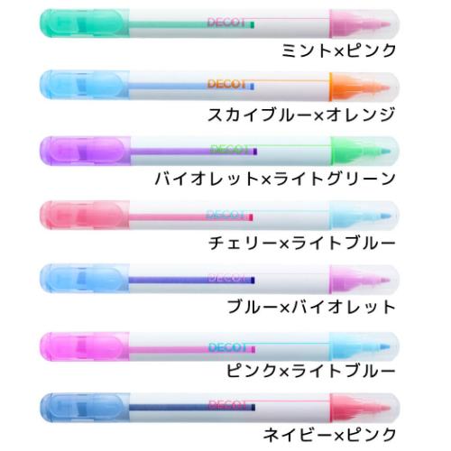 マーカーペン 重ね書きマーカー DECOT デコット3 新学期準備文具 かわいい グッズ メール便可