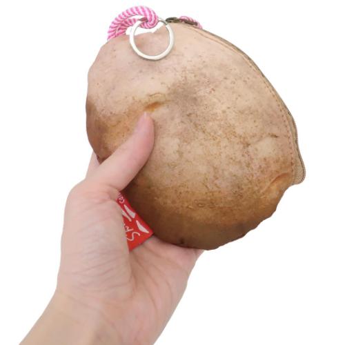 カルビー ミニポーチ IP WR calbeeポテトポーチ-A ぽろしりポテトポーチ Pink おもしろ雑貨 面白 グッズ