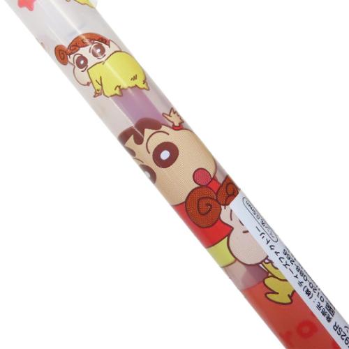 クレヨンしんちゃん カラーペン ノック式ゲルペン しんちゃんといっしょ レッド アニメキャラクター グッズ メール便可